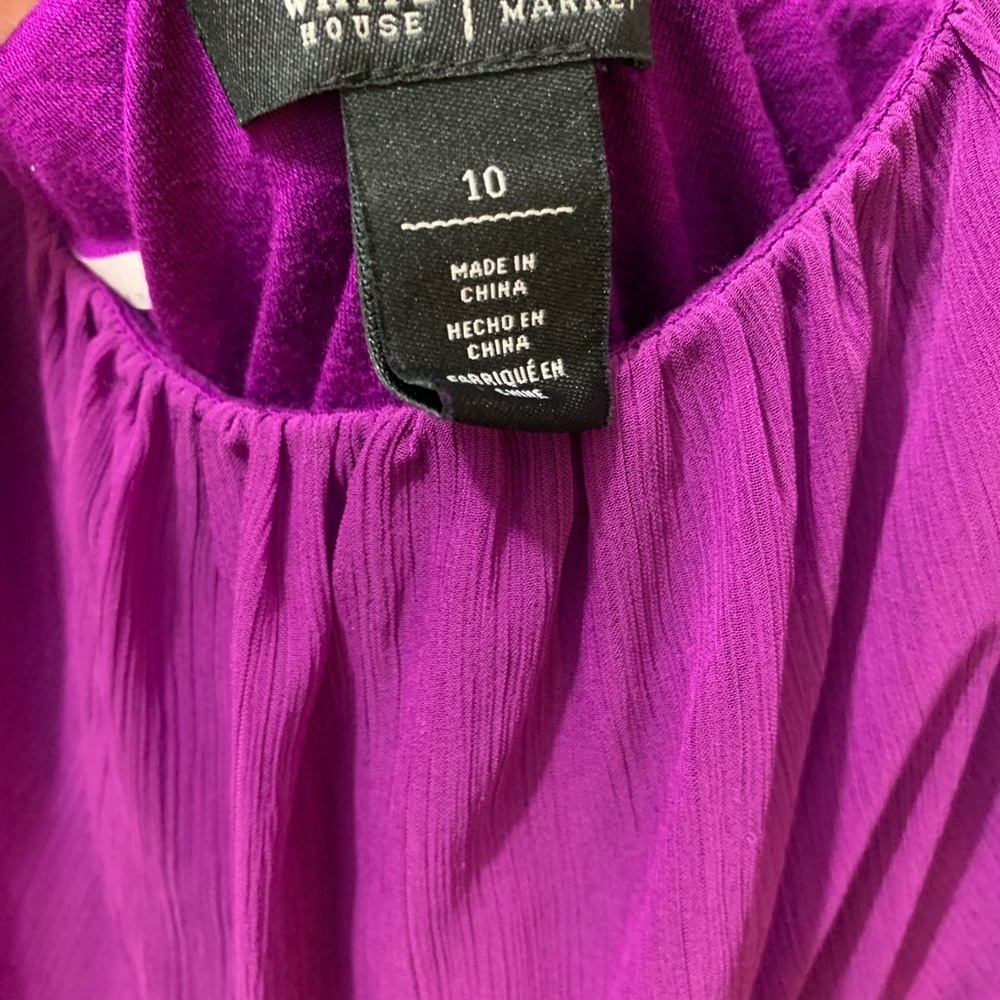 WHBM Maxi dress. Purple. Spaghetti Strap.